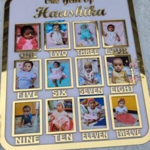 Baby photo frame year